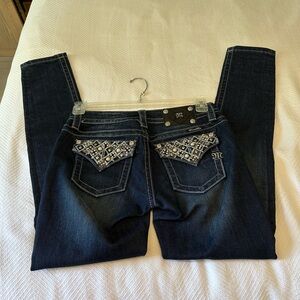 Miss Me Blue Skinny Jeans